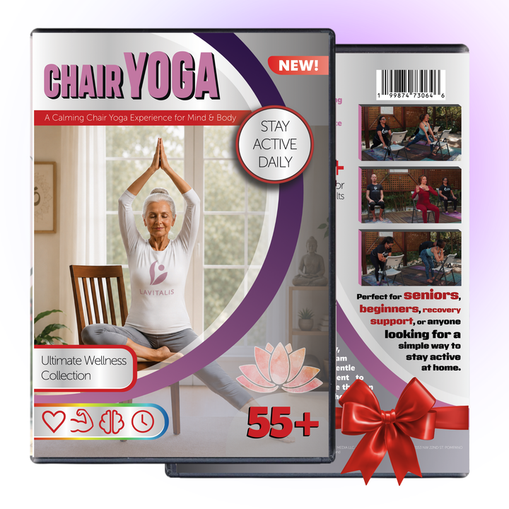 Chair Yoga for Seniors 55+ DVD – Gentle Seated Yoga Exercises