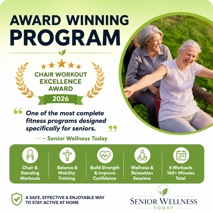 Chair Workout DVD for Seniors 55+ with Resistance Band Included
